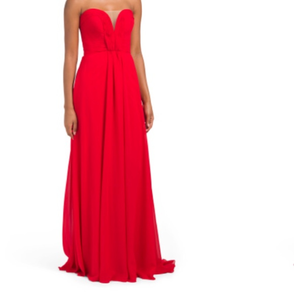 Red formal dress